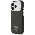 Калъф за iPhone 17 Pro - Guess - Hardcase 4G Triangle Logo MagSafe (GUHMP17LP4TSRCMK) - Черен