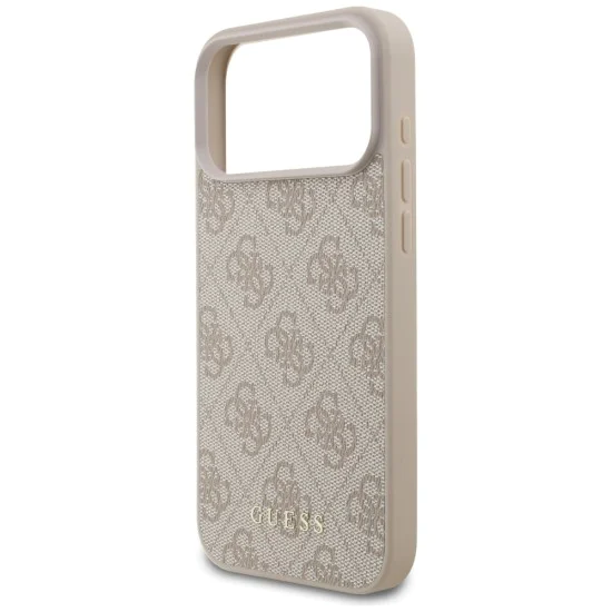 Калъф за iPhone 17 Pro Max - Guess - Hardcase 4G Classic (GUHCP17XG4GFPI) - Розов