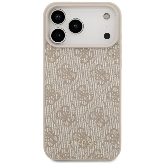 Калъф за iPhone 17 Pro Max - Guess - Hardcase 4G Classic (GUHCP17XG4GFPI) - Розов