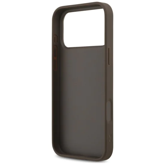Калъф за iPhone 17 Pro Max - Guess - Hardcase 4G Classic (GUHCP17XG4GFBR) - Кафяв