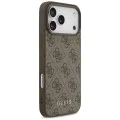 Калъф за iPhone 17 Pro Max - Guess - Hardcase 4G Classic (GUHCP17XG4GFBR) - Кафяв