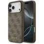 Калъф за iPhone 17 Pro Max - Guess - Hardcase 4G Classic (GUHCP17XG4GFBR) - Кафяв