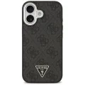 Калъф за iPhone 17 - Guess - Hardcase 4G Triangle Logo MagSafe (GUHMP17SP4TSRCMK) - Черен