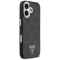 Калъф за iPhone 17 - Guess - Hardcase 4G Triangle Logo MagSafe (GUHMP17SP4TSRCMK) - Черен