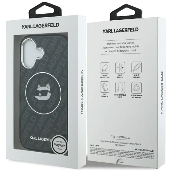 Калъф за iPhone 17 - Karl Lagerfeld - IML MagSafe (KLHMP17SHMKBCHOK) - Черен