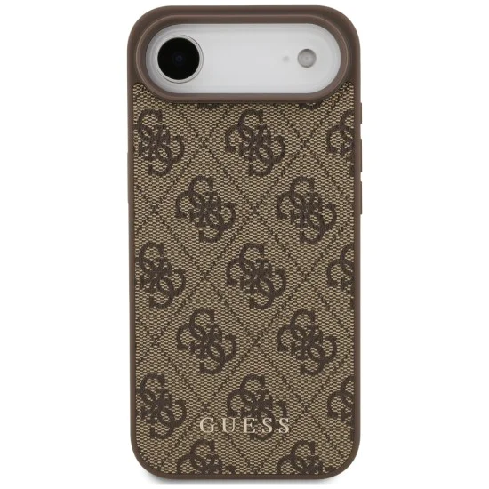 Калъф за iPhone 17 Air - Guess - Hardcase 4G Classic (GUHCP17MG4GFBR) - Кафяв
