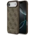 Калъф за iPhone 17 Air - Guess - Hardcase 4G Classic (GUHCP17MG4GFBR) - Кафяв