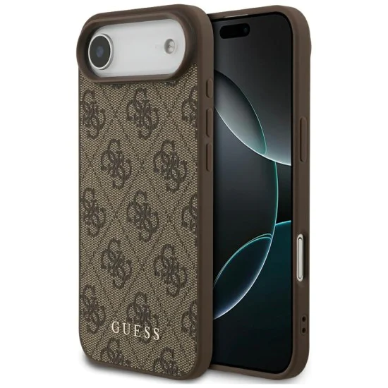 Калъф за iPhone 17 Air - Guess - Hardcase 4G Classic (GUHCP17MG4GFBR) - Кафяв