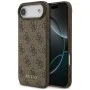 Калъф за iPhone 17 Air - Guess - Hardcase 4G Classic (GUHCP17MG4GFBR) - Кафяв