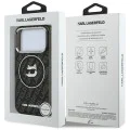 Калъф за iPhone 17 Pro - Karl Lagerfeld - IML MagSafe (KLHMP17LHMKBCHOK) - Черен