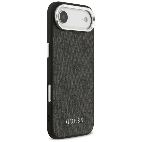 Калъф за iPhone 17 Air - Guess - Hardcase 4G Classic Logo MagSafe (GUHMP17MP4GSSMCK) - Черен