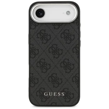 Калъф за iPhone 17 Air - Guess - Hardcase 4G Classic Logo MagSafe (GUHMP17MP4GSSMCK) - Черен