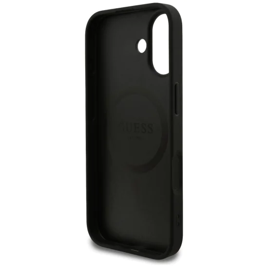 Калъф за iPhone 17 - Guess - 4G Ring Classic Logo MagSafe (GUHMP17SG4GFRK) - Черен