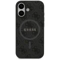 Калъф за iPhone 17 - Guess - 4G Ring Classic Logo MagSafe (GUHMP17SG4GFRK) - Черен