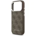 Калъф за iPhone 17 Pro Max - Guess - Hardcase 4G Classic Logo MagSafe (GUHMP17XP4GSSMCW) - Кафяв