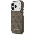 Калъф за iPhone 17 Pro Max - Guess - Hardcase 4G Classic Logo MagSafe (GUHMP17XP4GSSMCW) - Кафяв