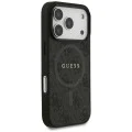 Калъф за iPhone 17 Pro - Guess - 4G Ring Classic Logo MagSafe (GUHMP17LG4GFRK) - Черен