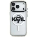Калъф за iPhone 17 Pro - Karl Lagerfeld - IML MagSafe Sketch Logo (KLHMP17LHGKIGKBT) - Прозрачен