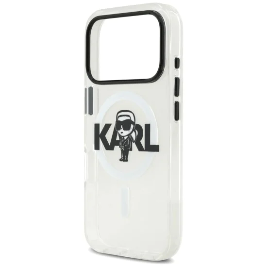 Калъф за iPhone 17 Pro - Karl Lagerfeld - IML MagSafe Sketch Logo (KLHMP17LHGKIGKBT) - Прозрачен