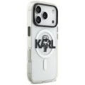 Калъф за iPhone 17 Pro - Karl Lagerfeld - IML MagSafe Sketch Logo (KLHMP17LHGKIGKBT) - Прозрачен