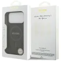 Калъф за iPhone 17 Pro Max - Guess - 4G Ring Classic Logo MagSafe (GUHMP17XG4GFRK) - Черен