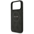 Калъф за iPhone 17 Pro Max - Guess - 4G Ring Classic Logo MagSafe (GUHMP17XG4GFRK) - Черен