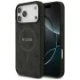 Калъф за iPhone 17 Pro Max - Guess - 4G Ring Classic Logo MagSafe (GUHMP17XG4GFRK) - Черен
