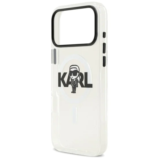 Калъф за iPhone 17 Pro Max - Karl Lagerfeld - IML MagSafe Sketch Logo (KLHMP17XHGKIGKBT) - Прозрачен