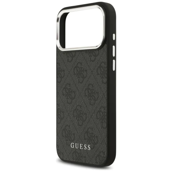 Калъф за iPhone 17 Pro Max - Guess - Hardcase 4G Classic Logo MagSafe (GUHMP17XP4GSSMCK) - Черен