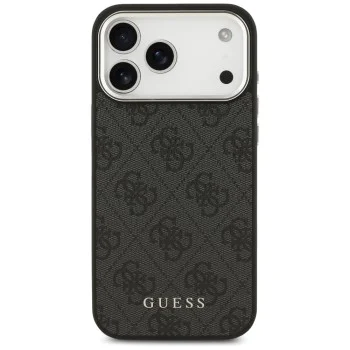 Калъф за iPhone 17 Pro Max - Guess - Hardcase 4G Classic Logo MagSafe (GUHMP17XP4GSSMCK) - Черен