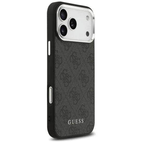 Калъф за iPhone 17 Pro Max - Guess - Hardcase 4G Classic Logo MagSafe (GUHMP17XP4GSSMCK) - Черен