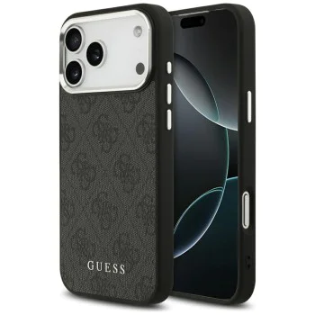 Калъф за iPhone 17 Pro Max - Guess - Hardcase 4G Classic Logo MagSafe (GUHMP17XP4GSSMCK) - Черен