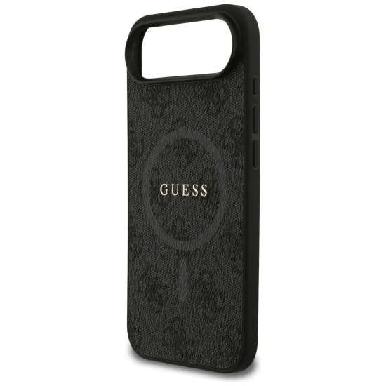 Калъф за iPhone 17 Air - Guess - 4G Ring Classic Logo MagSafe (GUHMP17MG4GFRK) - Черен
