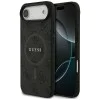 Калъф за iPhone 17 Air - Guess - 4G Ring Classic Logo MagSafe (GUHMP17MG4GFRK) - Черен