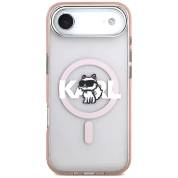 Калъф за iPhone 17 Air - Karl Lagerfeld - IML MagSafe Sketch Logo (KLHMP17MHGCHGKBP) - Розов Choupette