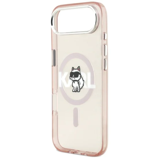 Калъф за iPhone 17 Air - Karl Lagerfeld - IML MagSafe Sketch Logo (KLHMP17MHGCHGKBP) - Розов Choupette