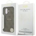 Калъф за iPhone 17 - Guess - 4G Ring Classic Logo MagSafe (GUHMP17SG4GFRW) - Кафяв