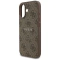 Калъф за iPhone 17 - Guess - 4G Ring Classic Logo MagSafe (GUHMP17SG4GFRW) - Кафяв
