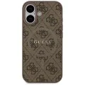 Калъф за iPhone 17 - Guess - 4G Ring Classic Logo MagSafe (GUHMP17SG4GFRW) - Кафяв