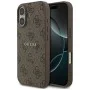 Калъф за iPhone 17 - Guess - 4G Ring Classic Logo MagSafe (GUHMP17SG4GFRW) - Кафяв