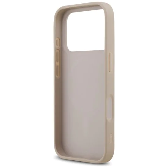 Калъф за iPhone 17 Pro Max - Guess - 4G Ring Classic Logo MagSafe (GUHMP17XG4GFRP) - Розов