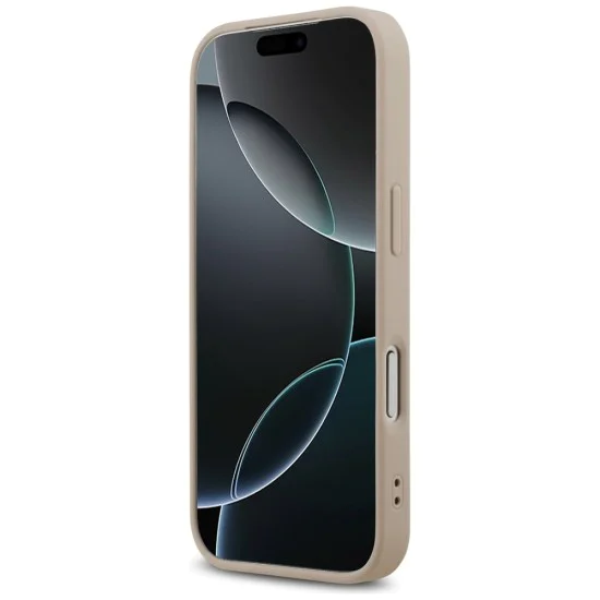 Калъф за iPhone 17 Pro Max - Guess - 4G Ring Classic Logo MagSafe (GUHMP17XG4GFRP) - Розов