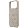 Калъф за iPhone 17 Pro – с MagSafe – Guess (GUHMP17LG4GFRP) 4G Ring Classic Logo – Розов