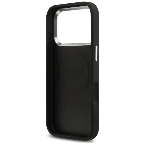 Калъф за iPhone 17 Pro - Guess - Hardcase 4G Classic Logo MagSafe (GUHMP17LP4GSSMCK) - Черен