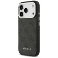Калъф за iPhone 17 Pro - Guess - Hardcase 4G Classic Logo MagSafe (GUHMP17LP4GSSMCK) - Черен