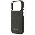 Калъф за iPhone 17 Pro - Guess - Hardcase 4G Classic Logo MagSafe (GUHMP17LP4GSSMCK) - Черен