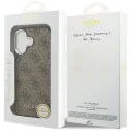 Калъф за iPhone 17 - Guess - Hardcase 4G Classic Logo MagSafe (GUHMP17SP4GSSMCW) - Кафяв