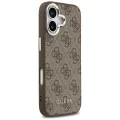 Калъф за iPhone 17 - Guess - Hardcase 4G Classic Logo MagSafe (GUHMP17SP4GSSMCW) - Кафяв
