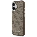 Калъф за iPhone 17 - Guess - Hardcase 4G Classic Logo MagSafe (GUHMP17SP4GSSMCW) - Кафяв