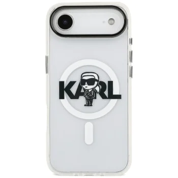 Калъф за iPhone 17 Air - Karl Lagerfeld - IML MagSafe Sketch Logo (KLHMP17MHGKIGKBT) - Прозрачен